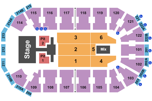 HEB Center Phil Wickham Seating Chart
